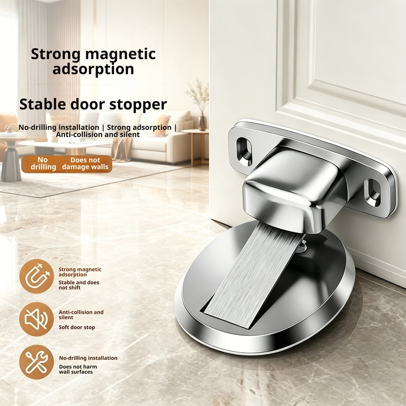 Furniture Hardware Lowes - Tope de puerta magnético invisible sin