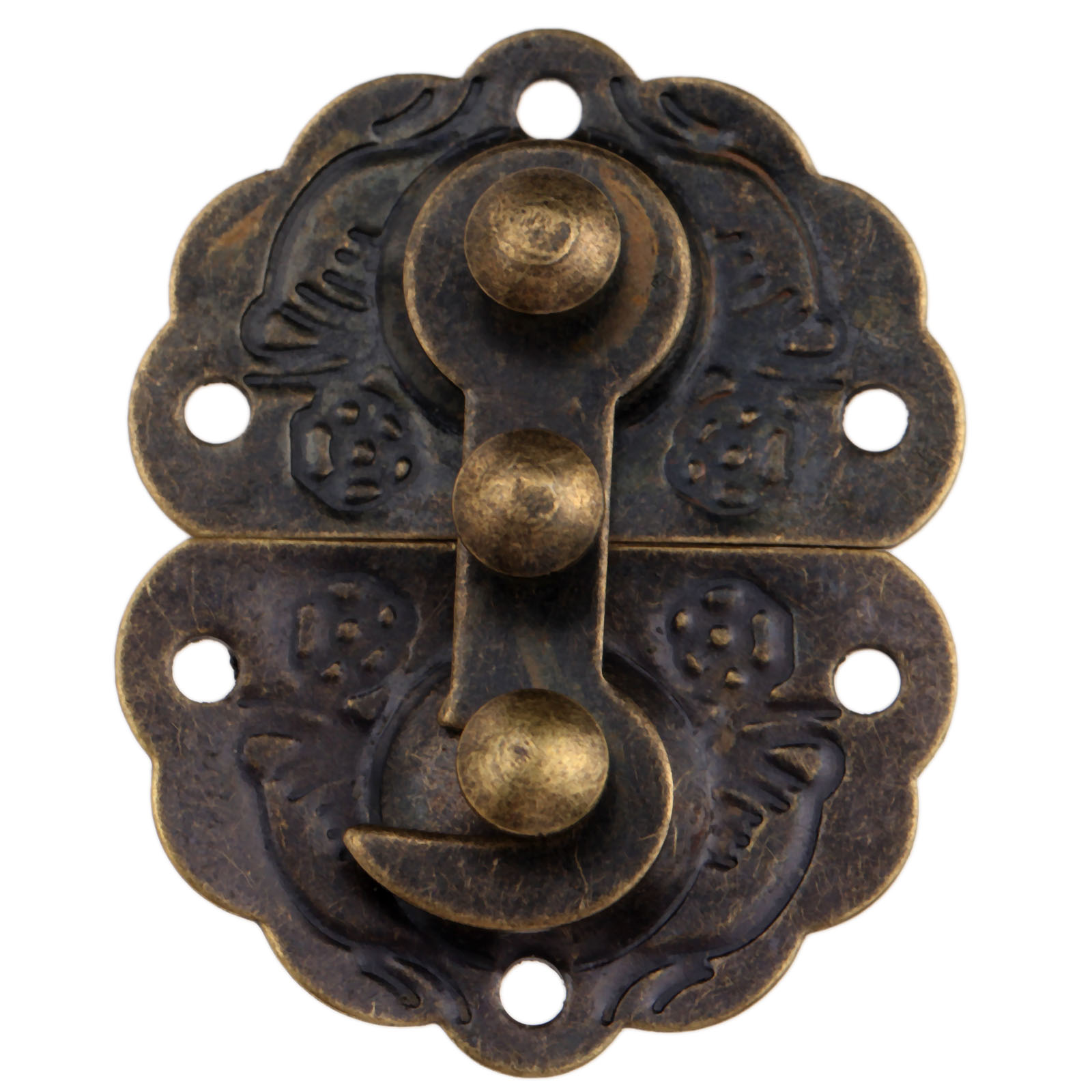 Pestillo de caja de bronce ant - Furniture Hardware Manufacturer reseña y precio