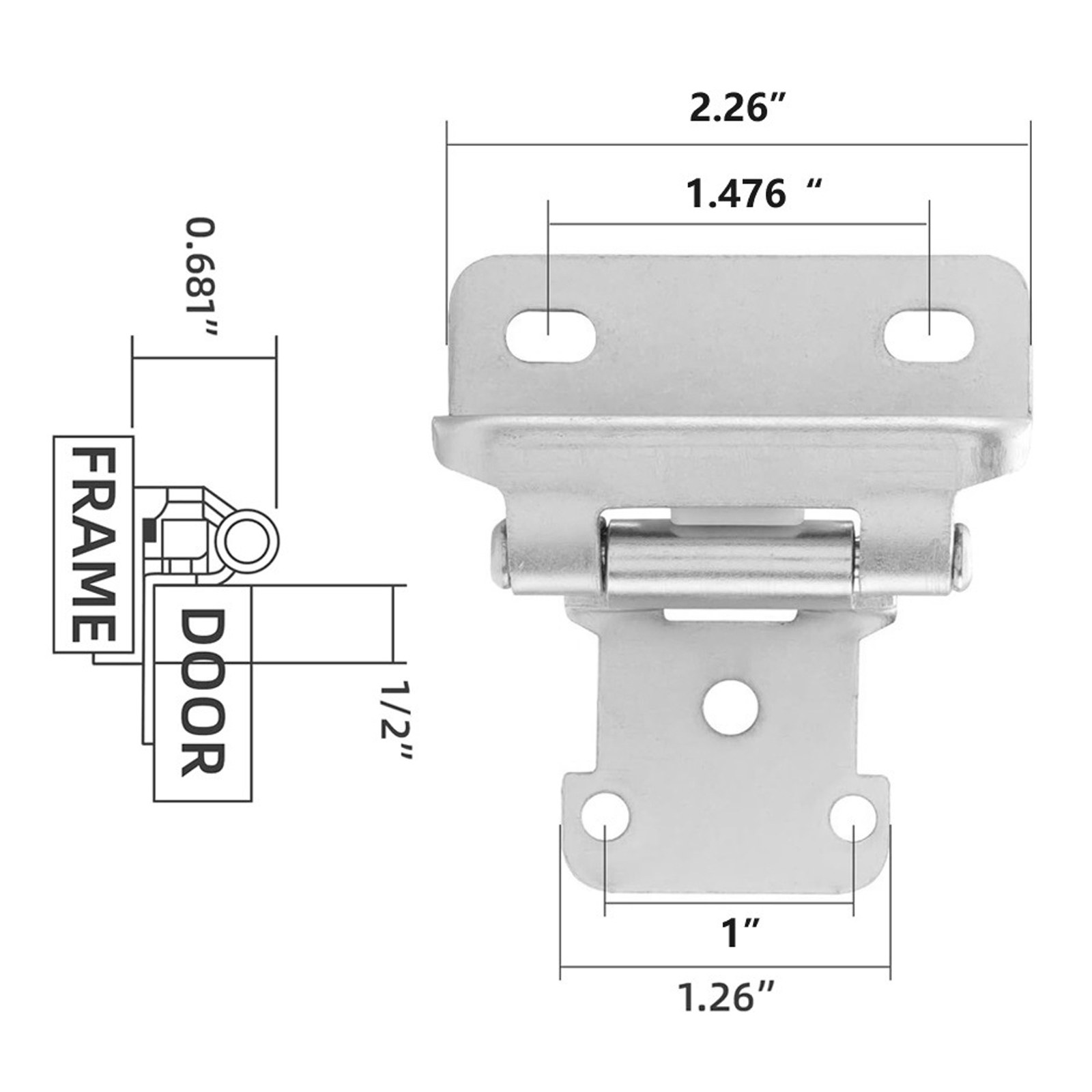 Bisagra de puerta de Metal con - Cabinet Hinge Overlay reseña y precio