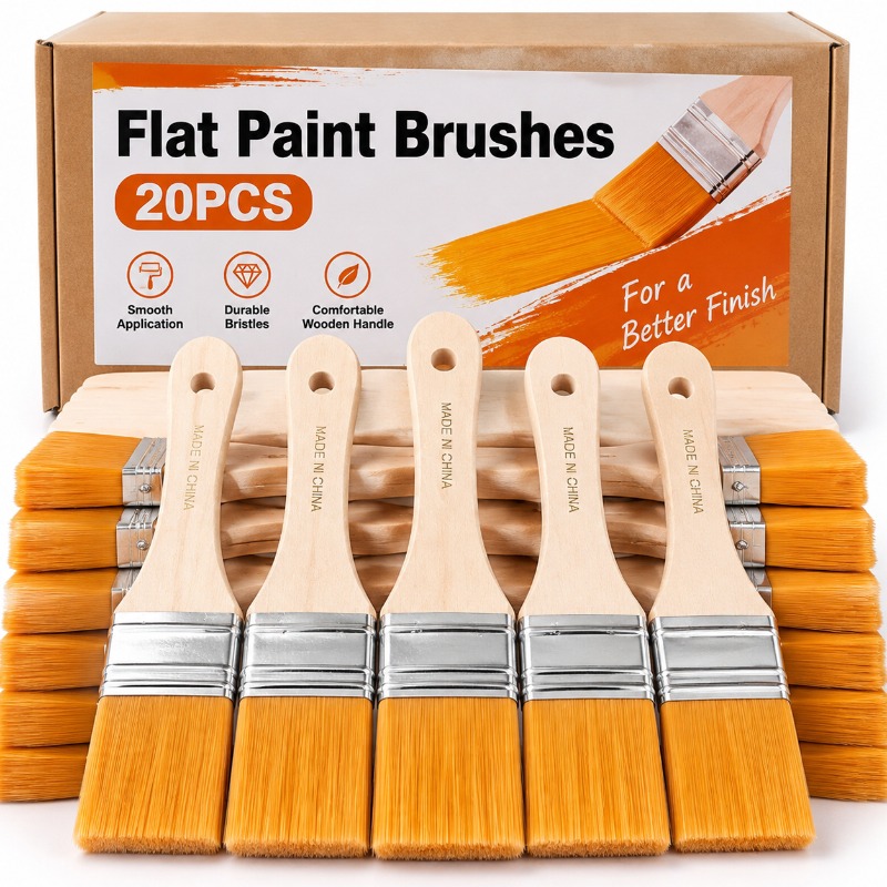 Pincel plano con mango de made - Furniture Hardware Manufacturer reseña y precio